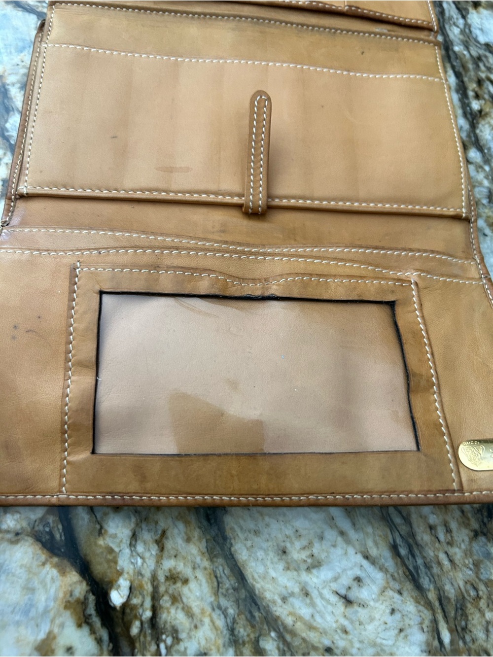 Vintage Gucci Brown GG Canvas Continental Wallet with Green and Red Webbing - Picture 6 of 16